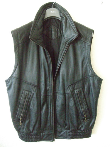 Herren leder weste echtleder - weste,