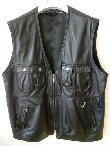 Herren leder weste echtleder - weste,