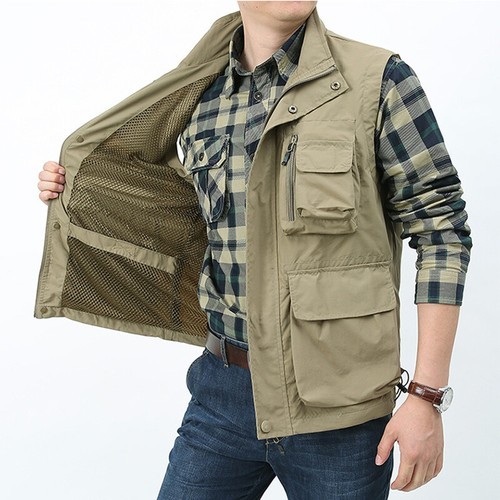 Herren weste multi taschen - herren,