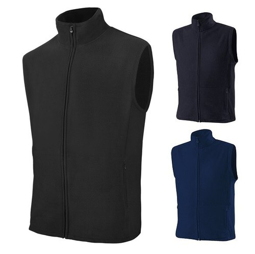 Herren fleece weste gilet uni - fleece,